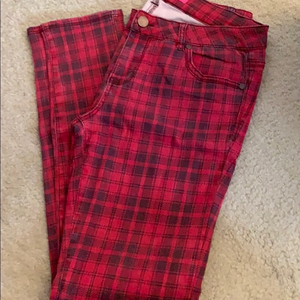 Red Plaid Pants